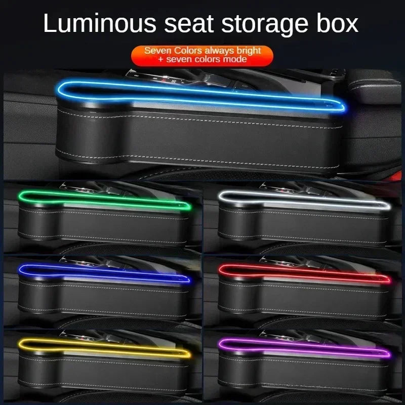 LED Car Seat Organizer with USB Charging