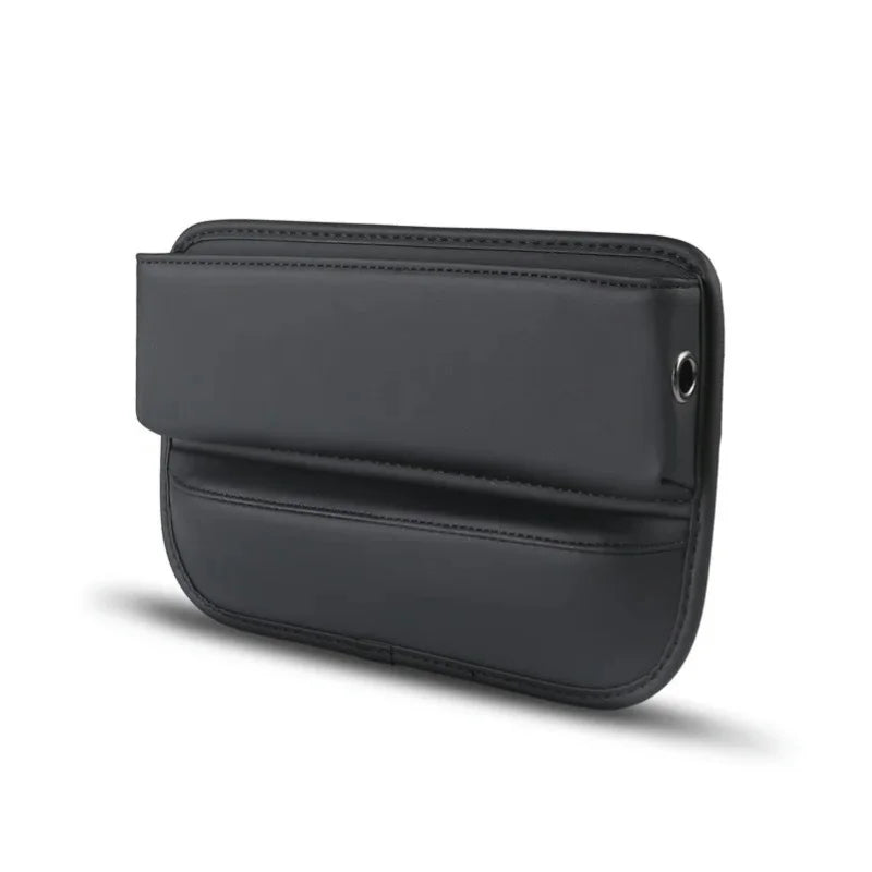 Leather Car Seat Organizer with Cup Holder