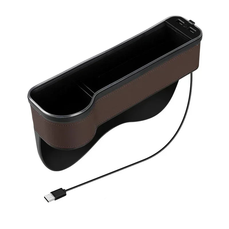 LED Car Seat Organizer with USB Charging