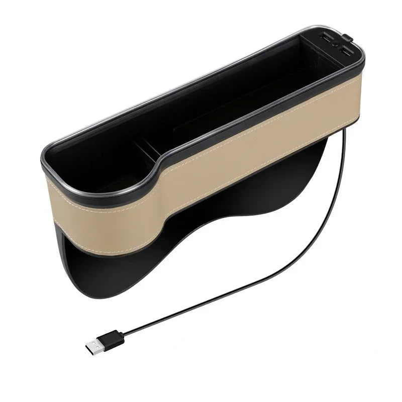 LED Car Seat Organizer with USB Charging